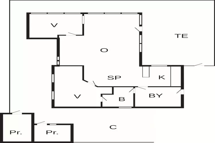 Charmante kustplaats met uitzicht - Plattegrond