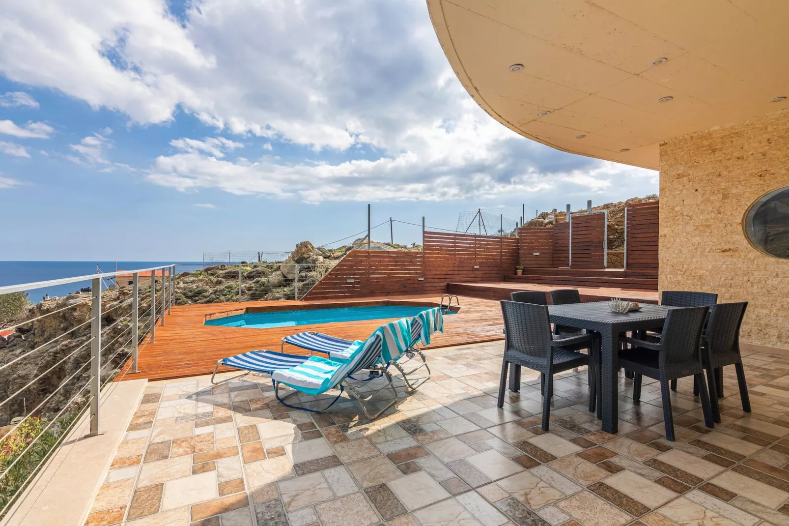 Sea View Villa Emmanuela - Terrasbalkon