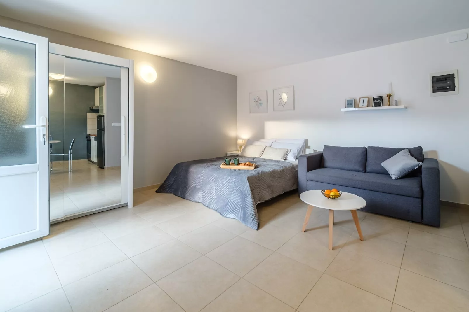 Apartments Tomy - Studio Apartment with terrace - Slaapkamer