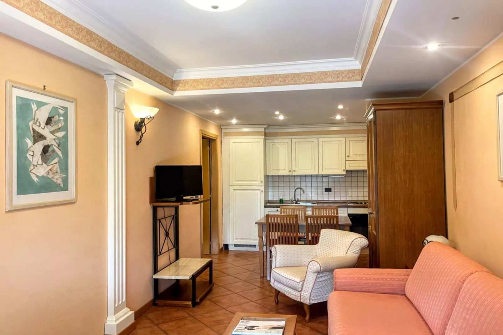 Bilocale vista giardino 105- 3 pax - Woonkamer