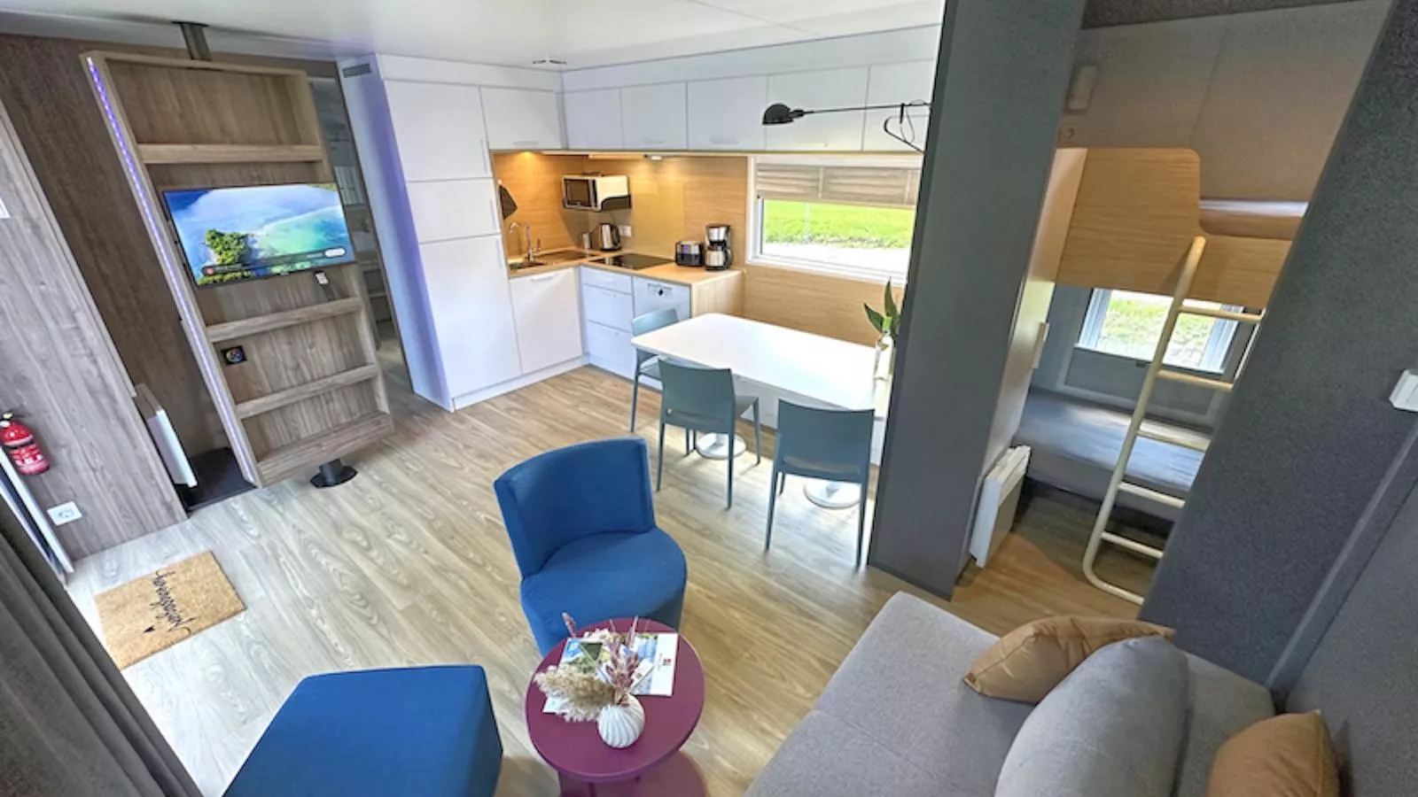 Feriendorf Seeblick - Tiny Nr 1 - Woonkamer