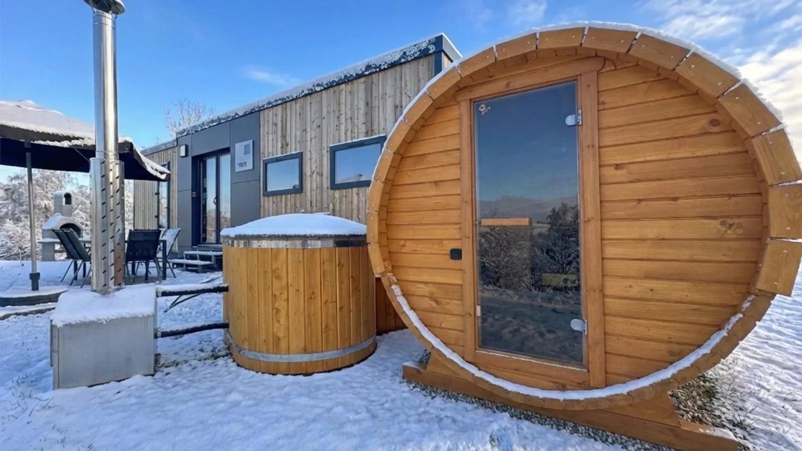 Feriendorf Seeblick - Tiny Nr 7 - Exterieur winter