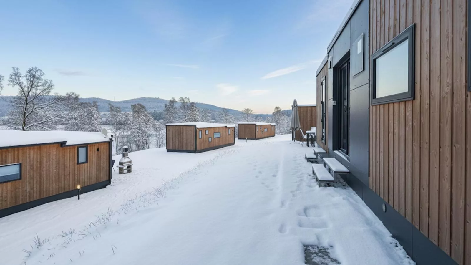 Feriendorf Seeblick - Tiny Nr 1 - Exterieur winter