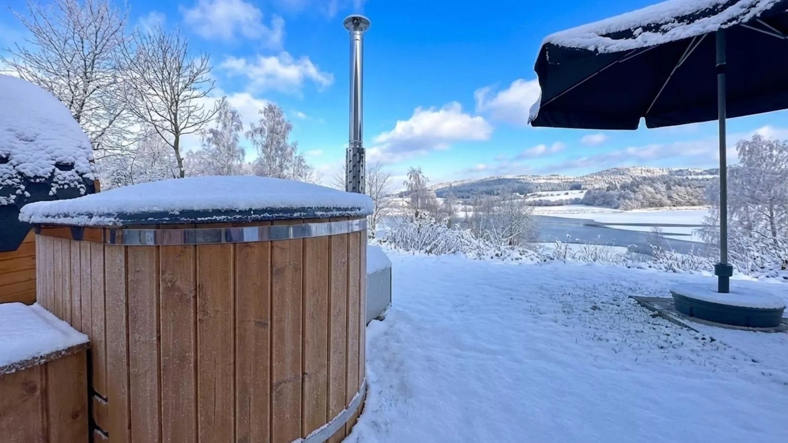 Feriendorf Seeblick - Tiny Nr 7 - Uitzicht winter