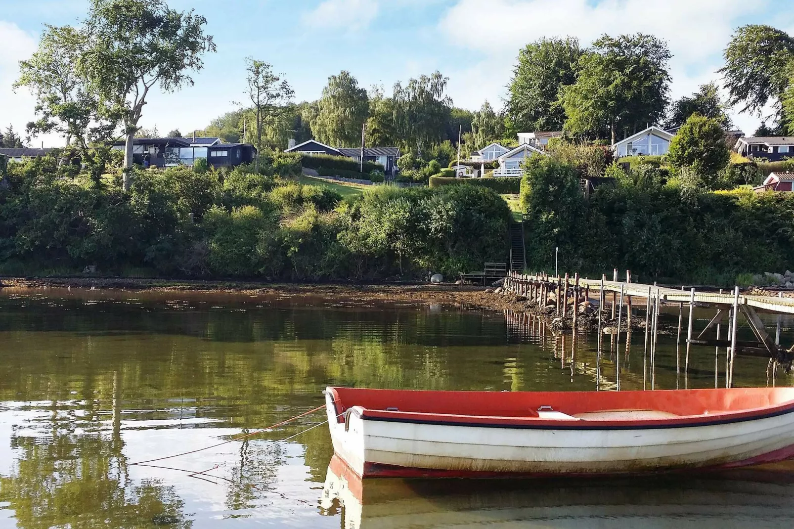 Luxe vakantiehuis in Børkop met panoramisch zeezicht-Buitenlucht