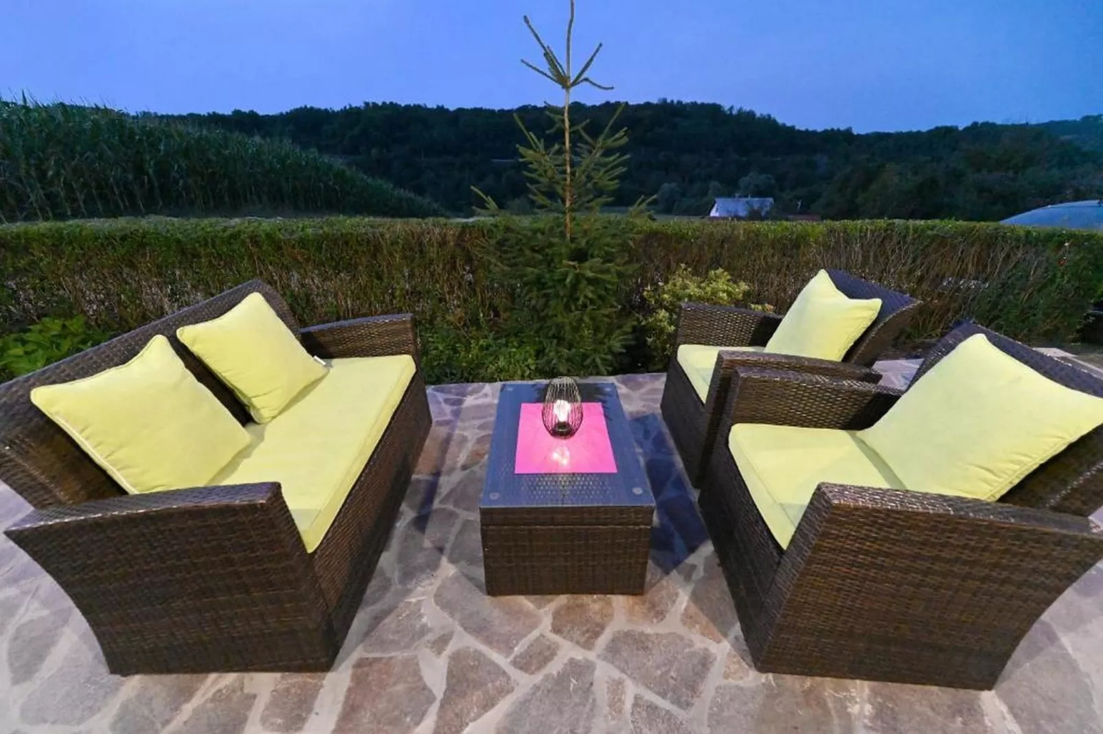 Lavanda Land - Villa Tanya Mrežnica - Three Bedroom Holiday Home with Hot Tub - Terras
