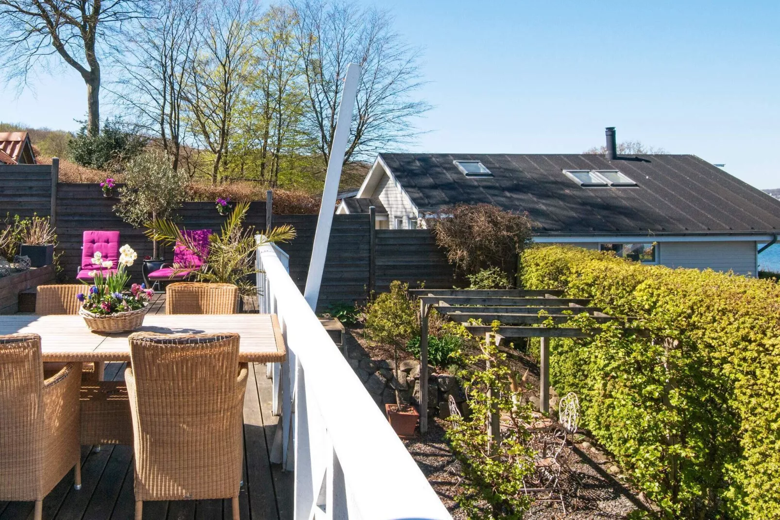 Luxe vakantiehuis in Børkop met panoramisch zeezicht-Waterzicht