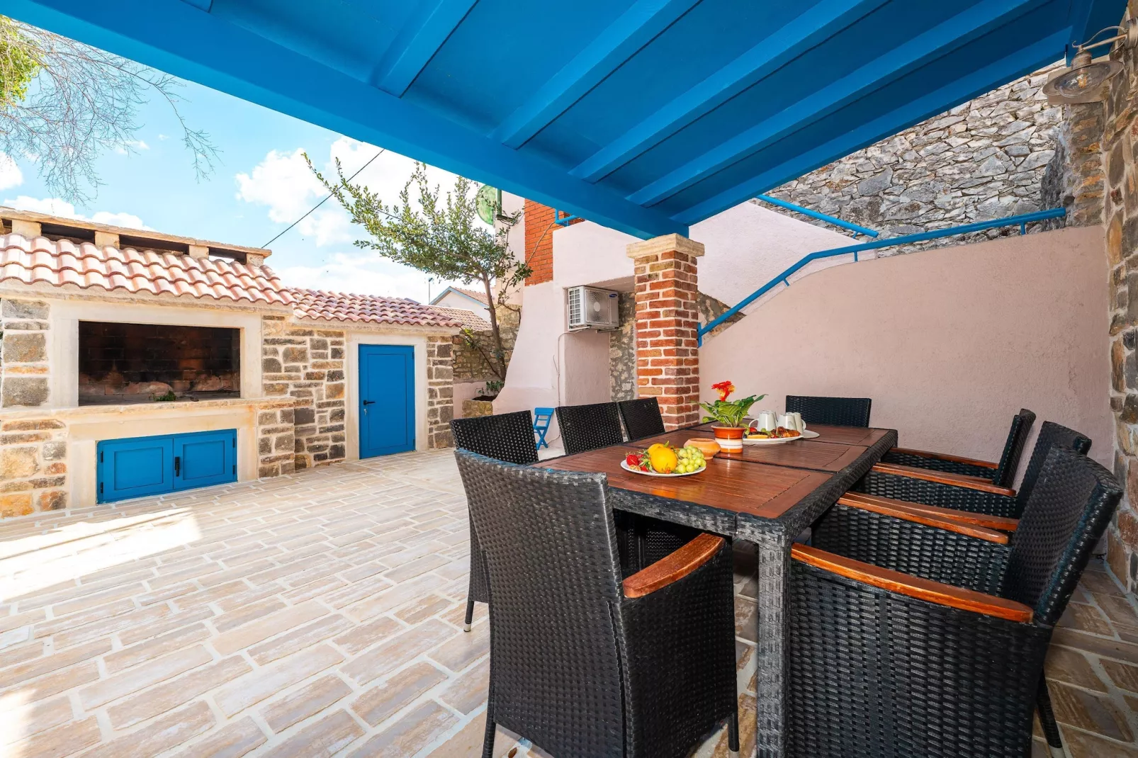 Dalmatian house Sukosan - Terrasbalkon