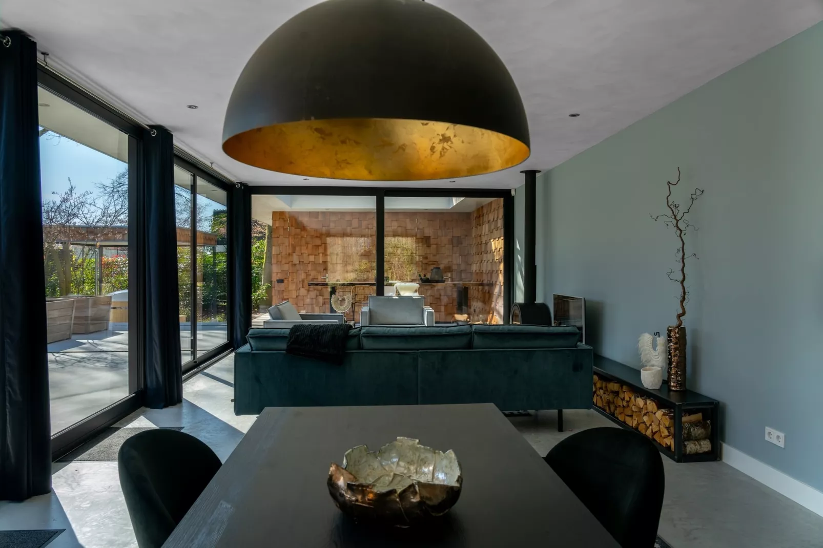 Houten Boshuis - Woonkamer