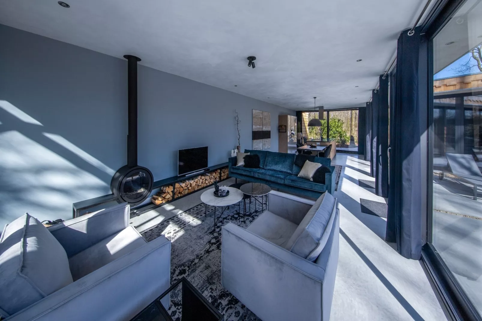 Houten Boshuis - Woonkamer