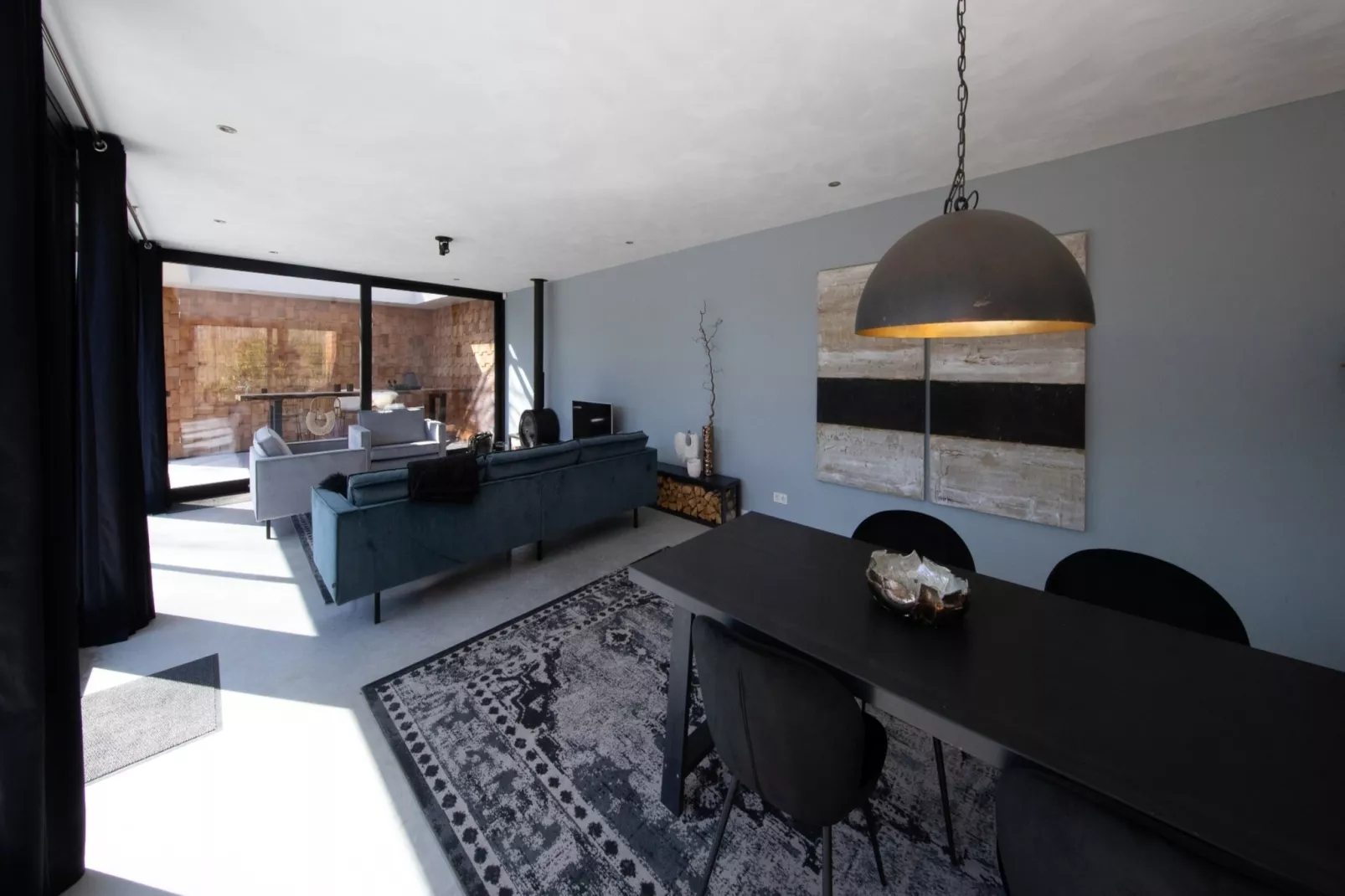 Houten Boshuis - Woonkamer