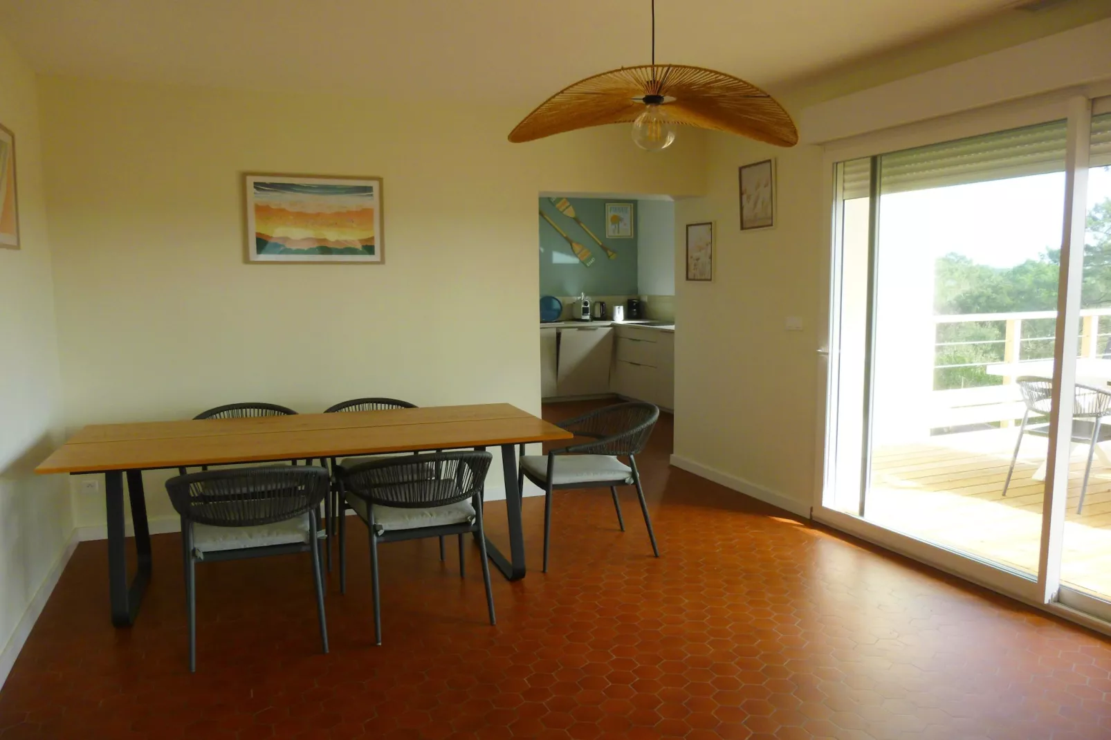 Maison avec vue sur le lac Lacanau - Eetkamer