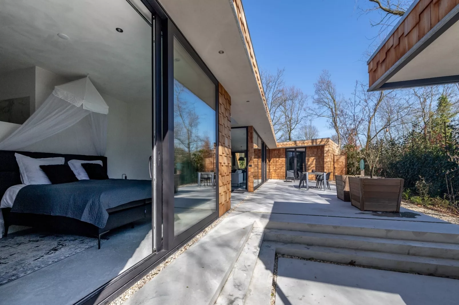 Houten Boshuis - Slaapkamer