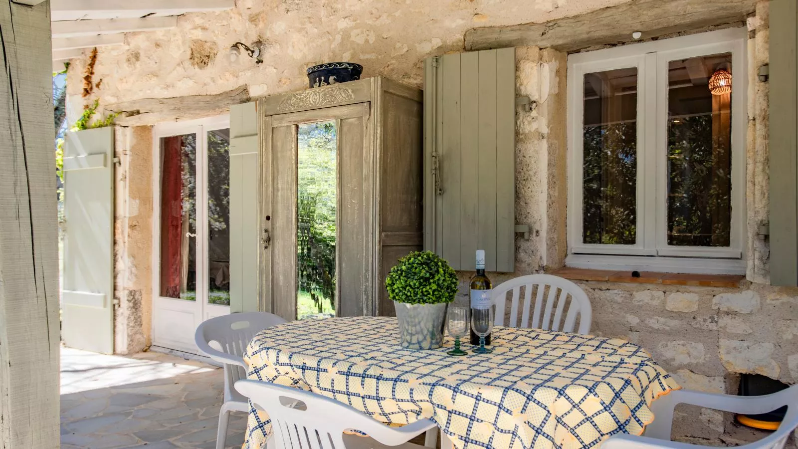 Gite la Bergerie - Terrasbalkon
