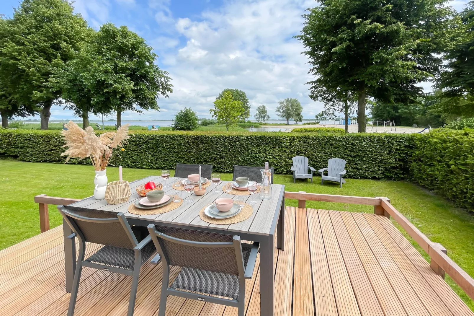 Watervilla de Ijsvogel - Terrasbalkon