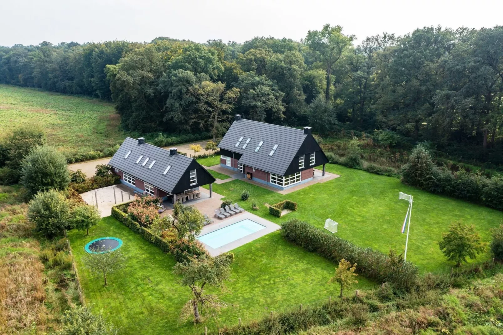 Boshoeve - Gebieden zomer 1km