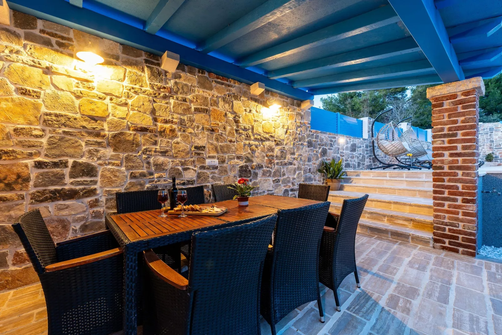 Dalmatian house Sukosan - Terrasbalkon