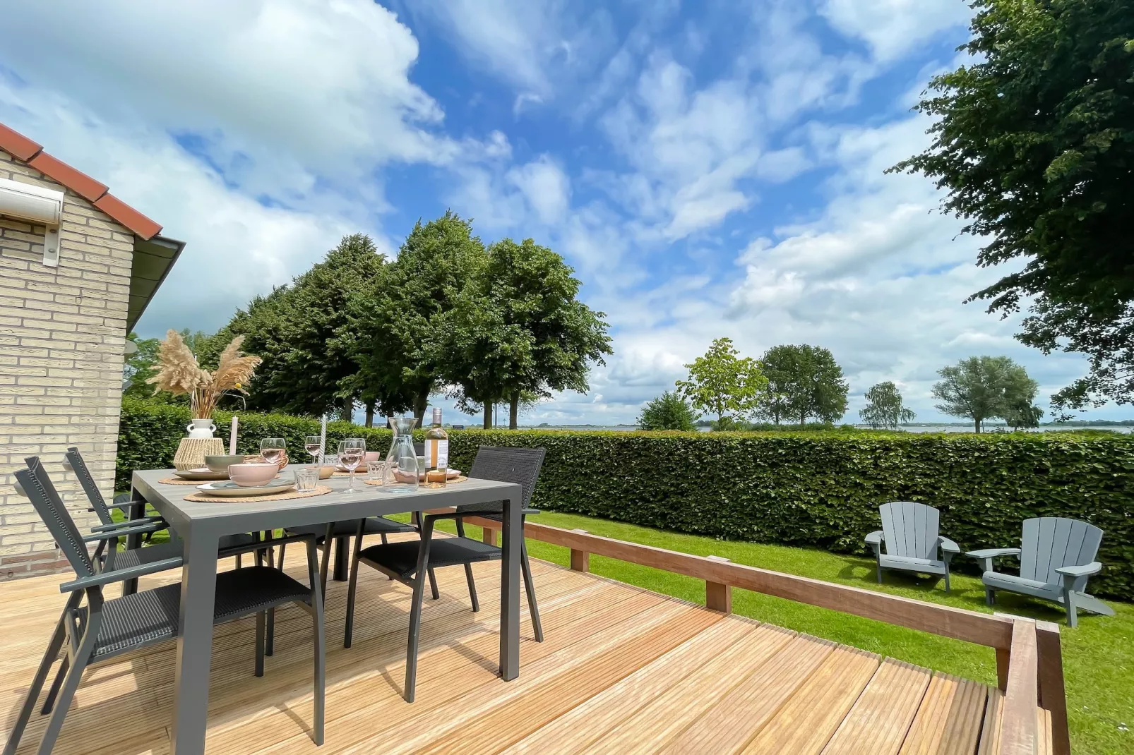 Watervilla de Ijsvogel - Terrasbalkon