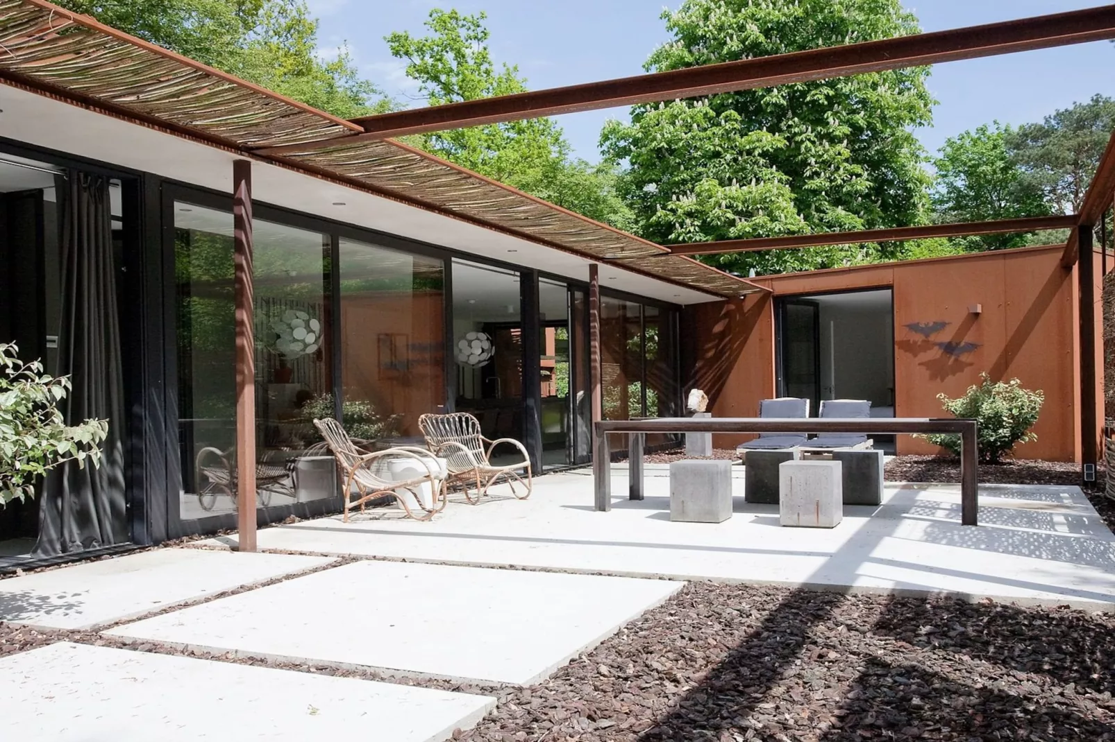 Stalen Boshuis - Terrasbalkon