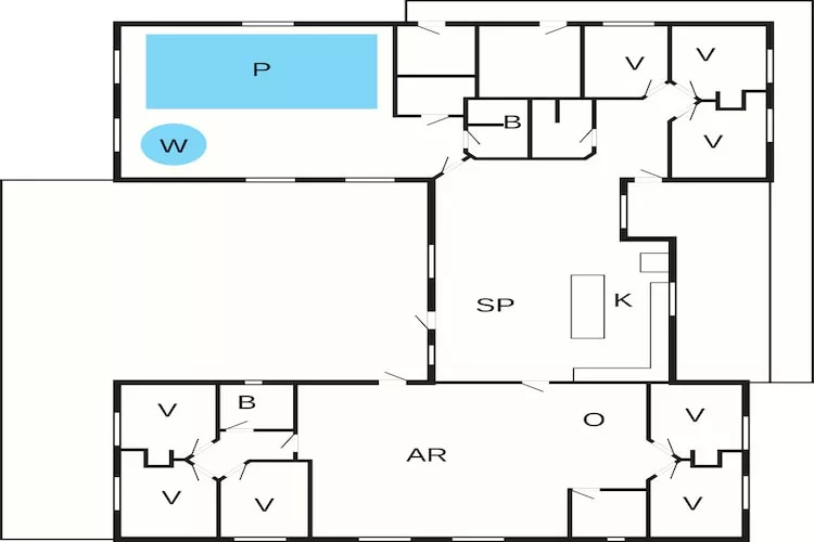 14 persoons vakantie huis in Idestrup - Plattegrond