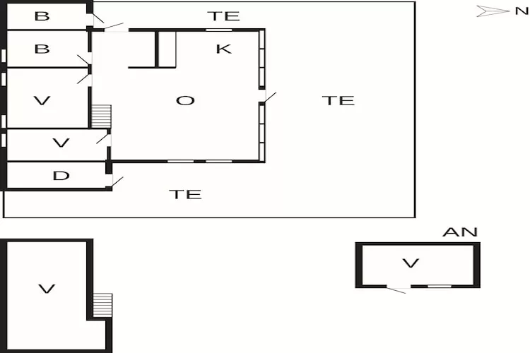 6 persoons vakantie huis in Urangsvåg - Plattegrond