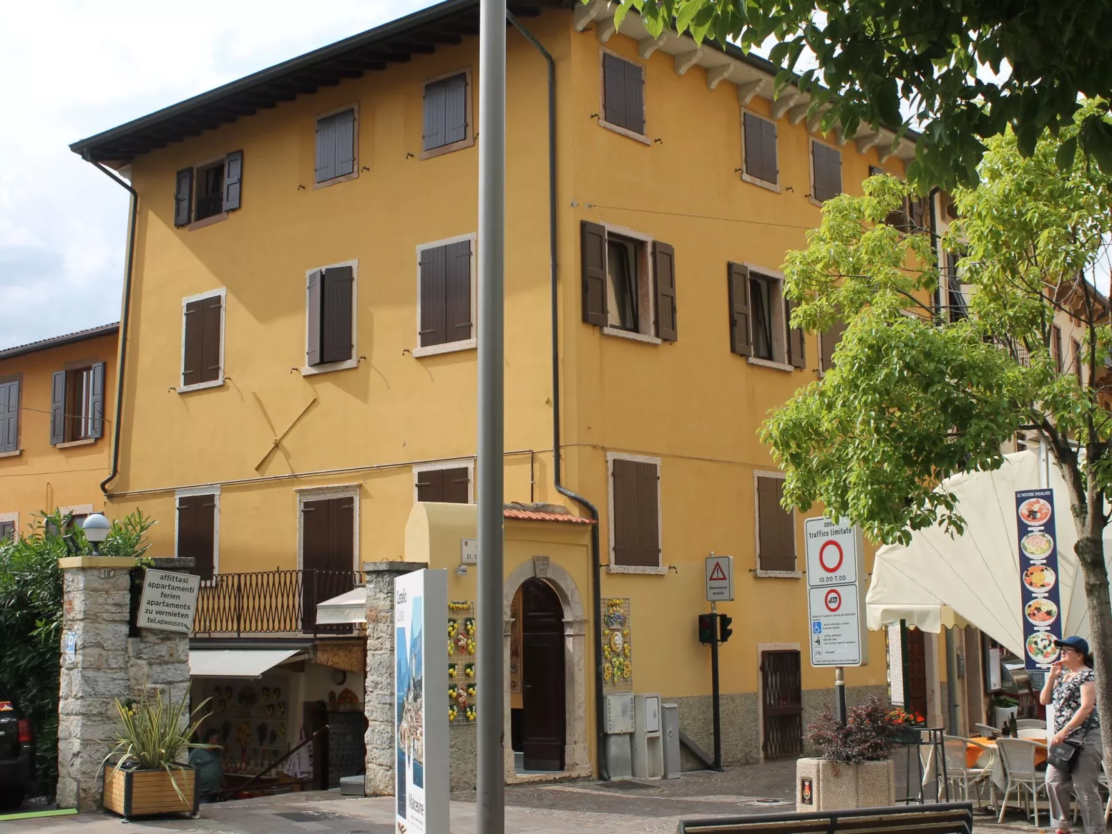 Wohnung in Malcesine mit Privatstrand