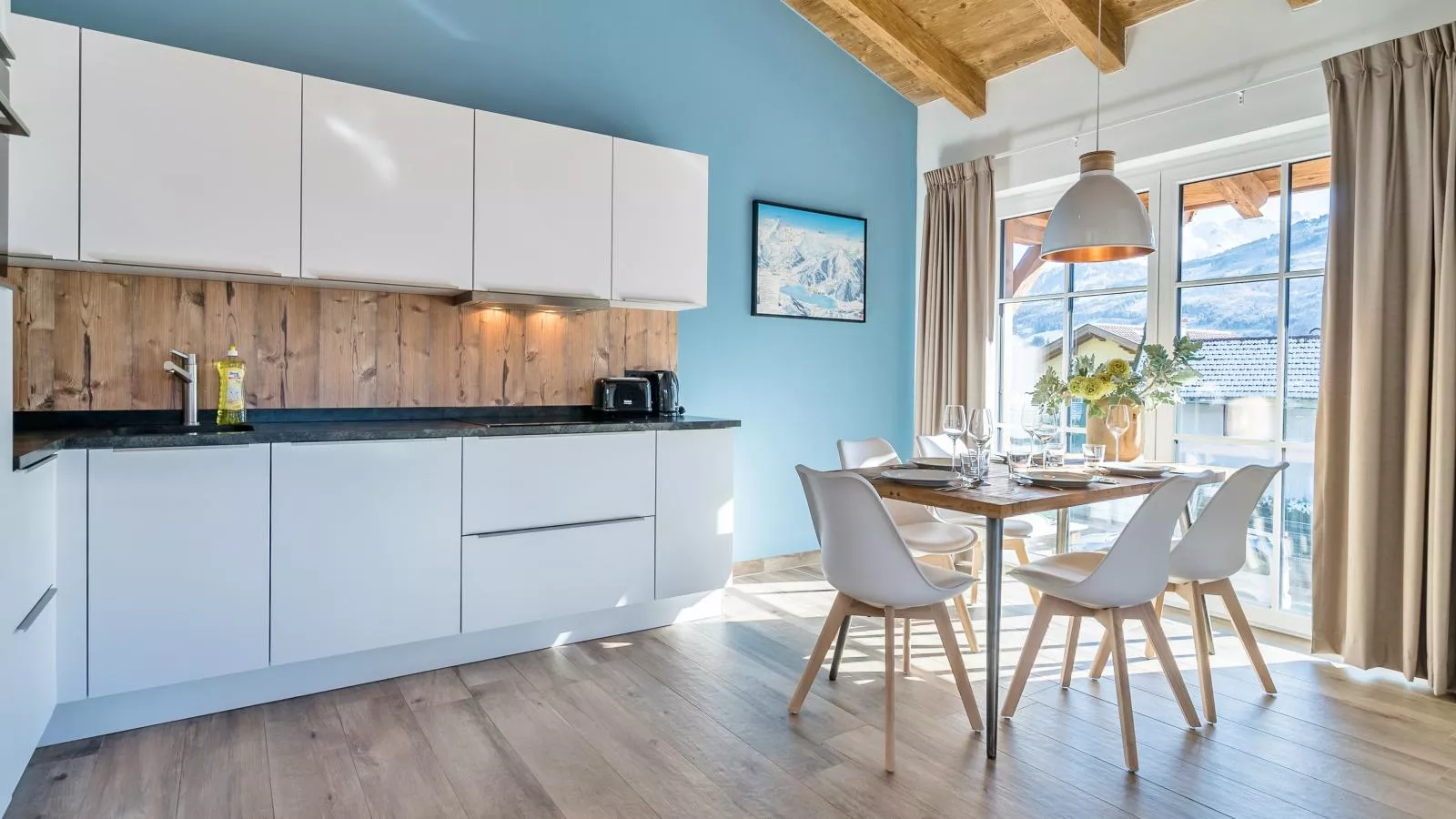 Luxury Tauern Suite Walchen-Kaprun 3-Keuken