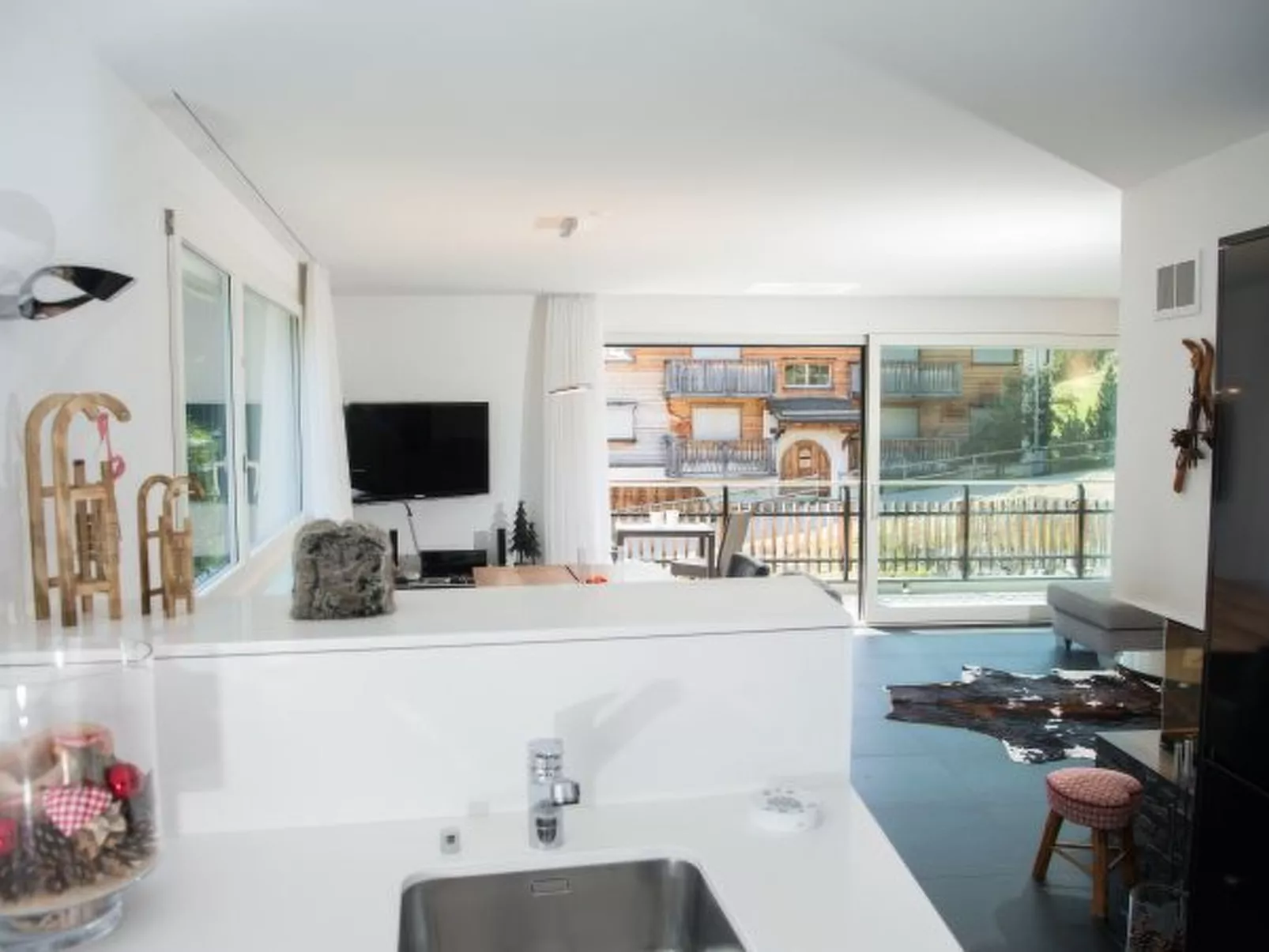 Ski in-Ski out Ferienwohnung Heimberg in Parpan- Lenzerheide