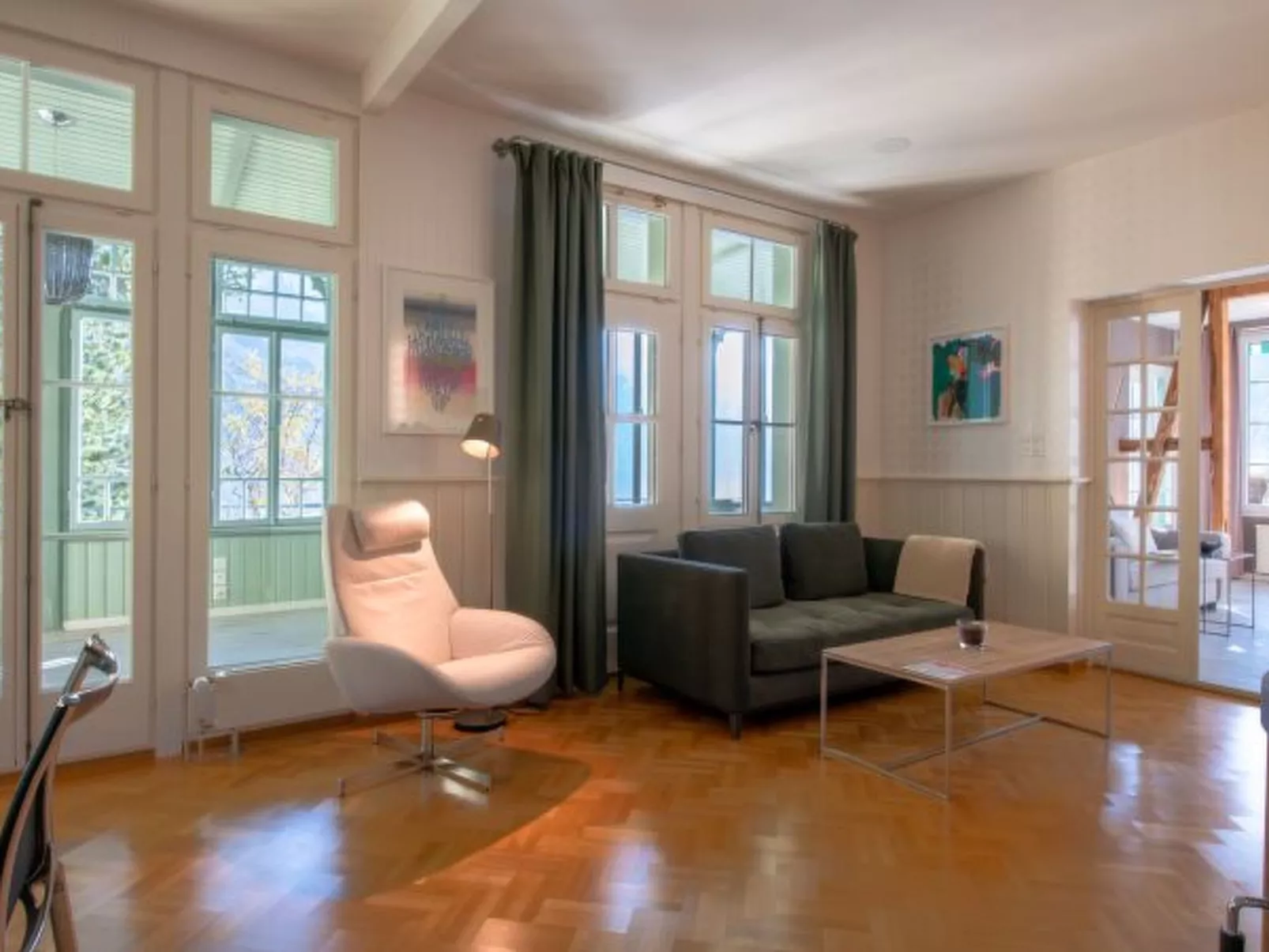 Chalet Hunnenfluh Garden Apartment - Binnen