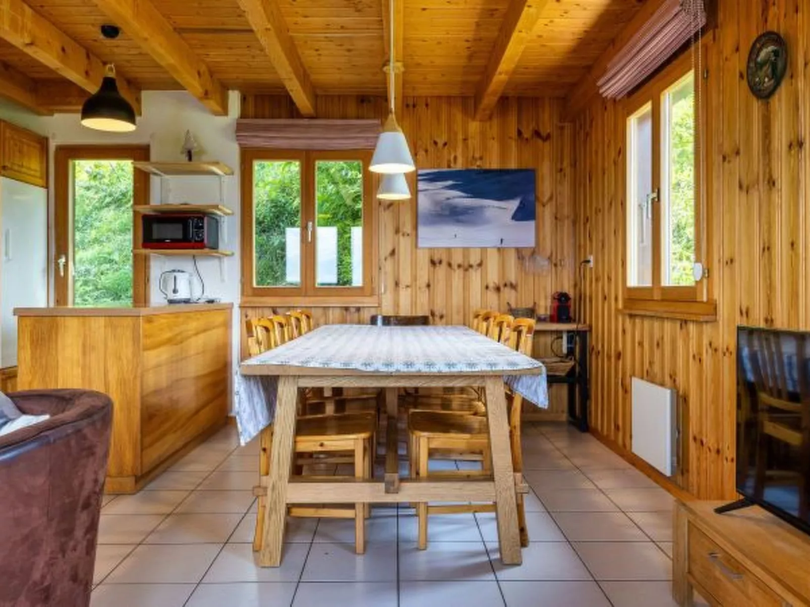 Chalet Les 2 Sabots - ski/in-out - Binnen