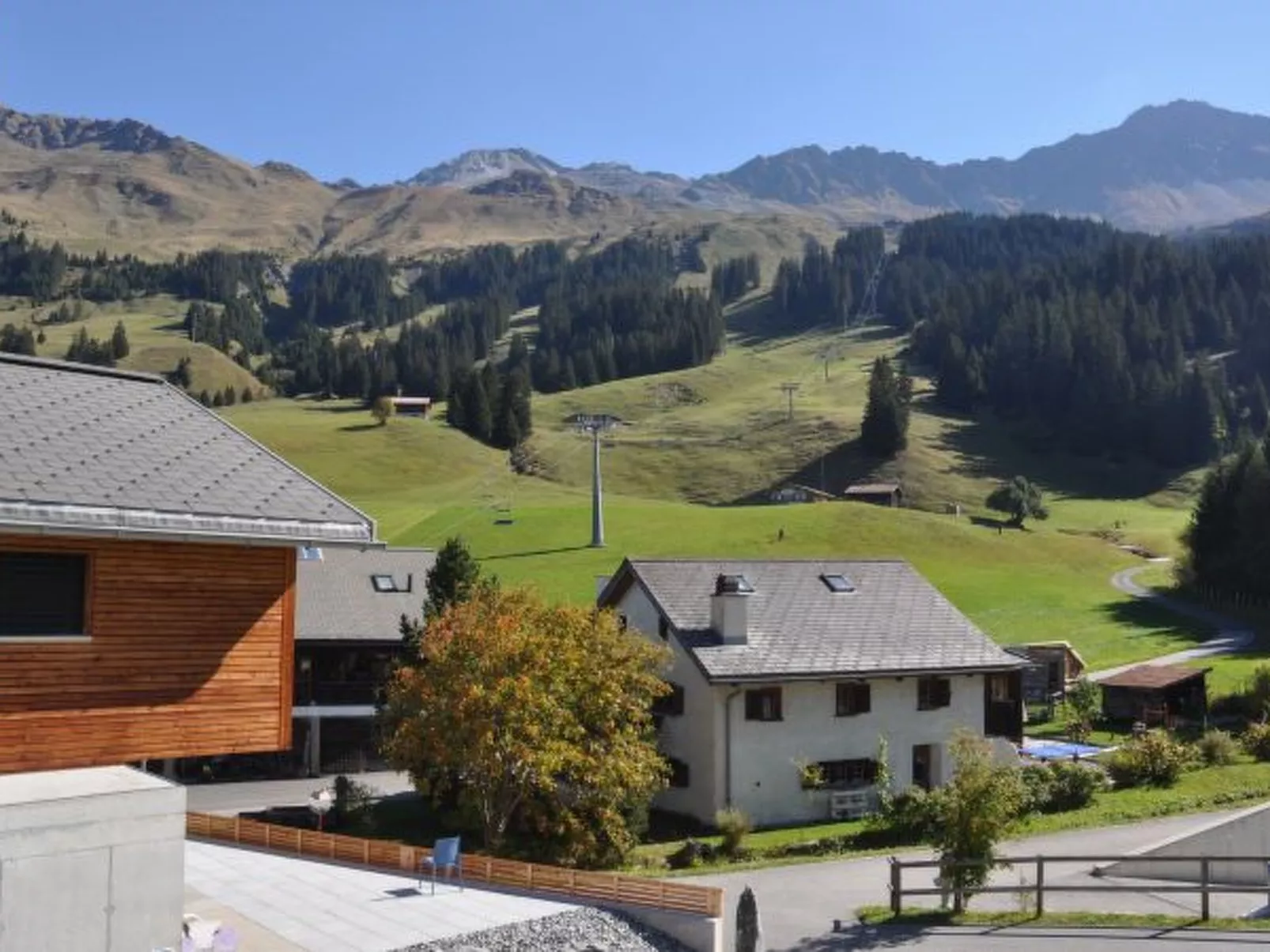 Ski in-Ski out Ferienwohnung Heimberg in Parpan- Lenzerheide - Buiten