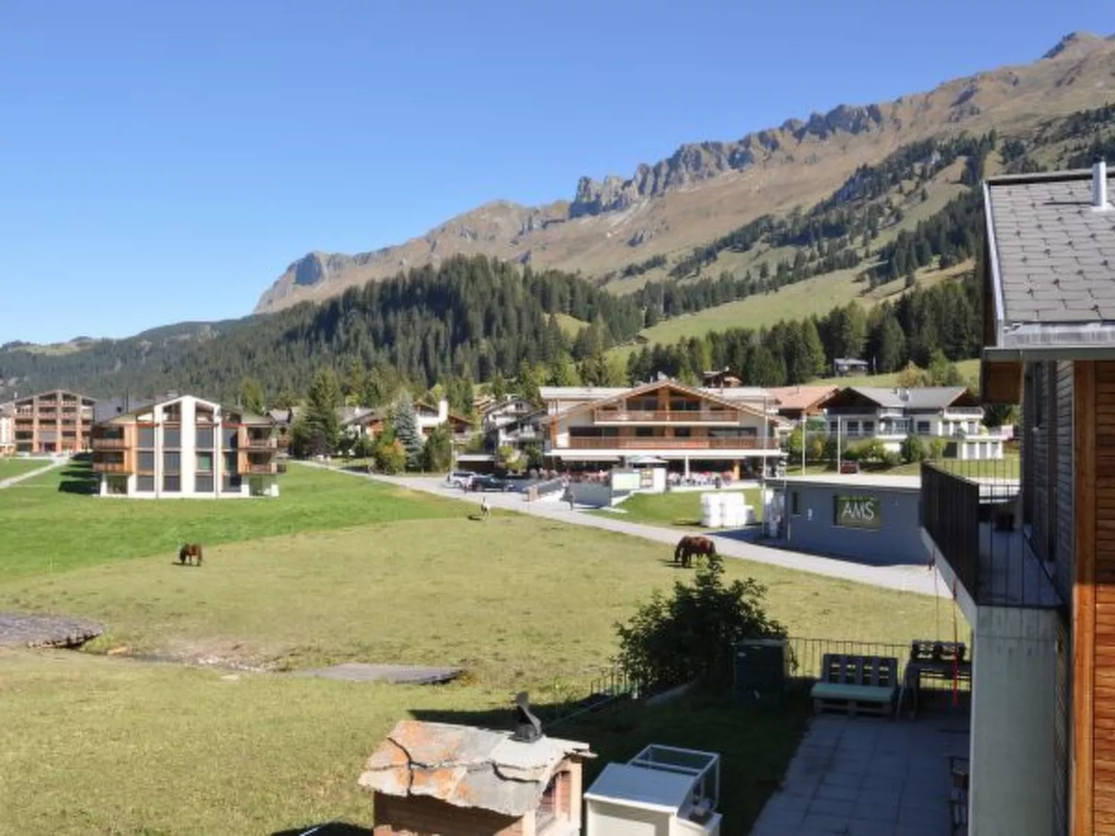 Ski in-Ski out Ferienwohnung Heimberg in Parpan- Lenzerheide - Buiten