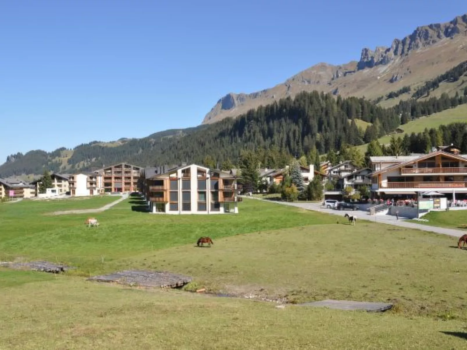 Ski in-Ski out Ferienwohnung Heimberg in Parpan- Lenzerheide - Buiten