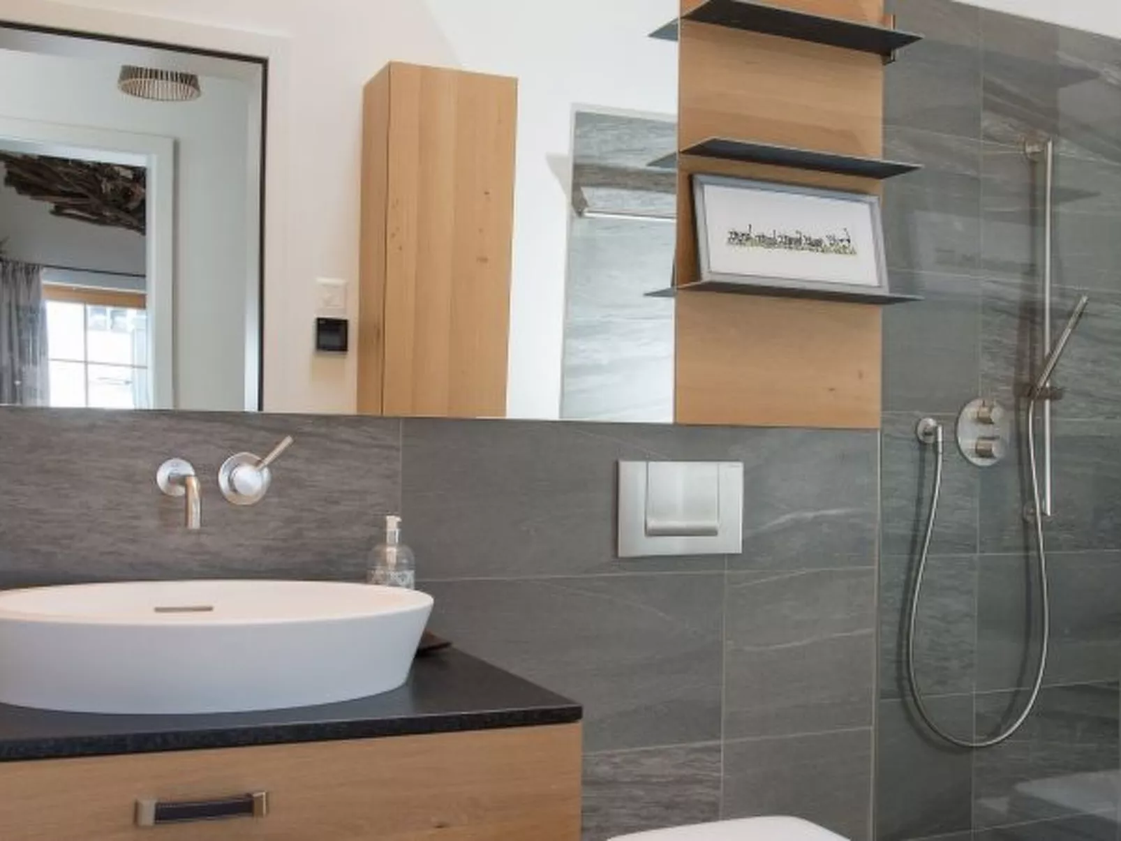 Moderne Ferienwohnung Scalottas Lenzerheide - Binnen