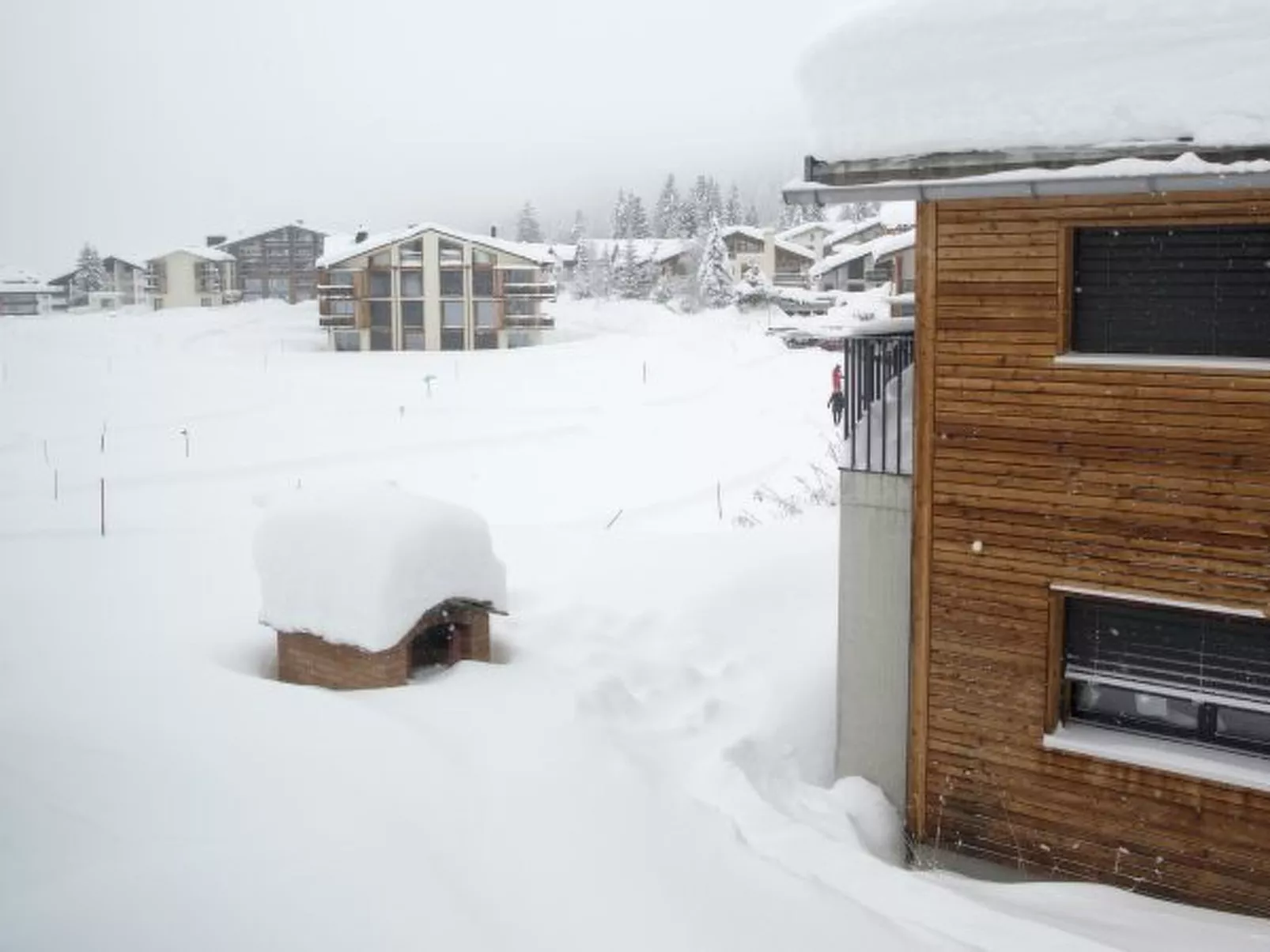 Ski in-Ski out Ferienwohnung Heimberg in Parpan- Lenzerheide - Buiten