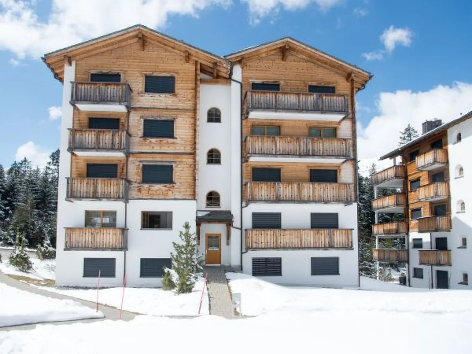 Moderne Ferienwohnung Scalottas Lenzerheide - Buiten