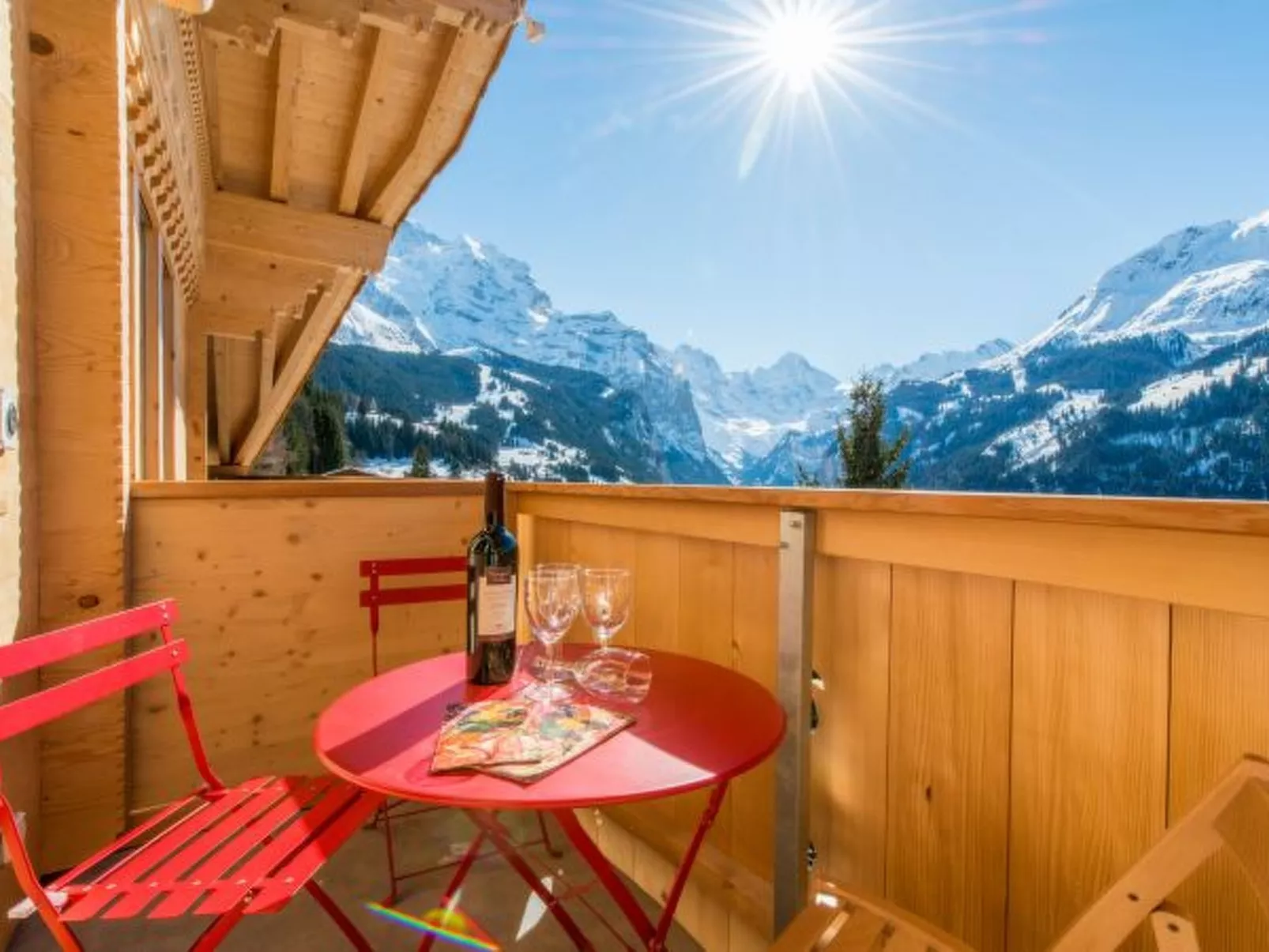 Chalet Aberot Penthouse Staubbach - Buiten