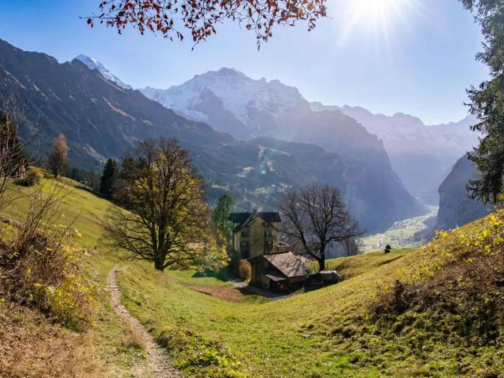 Chalet Hunnenfluh Garden Apartment - Buiten