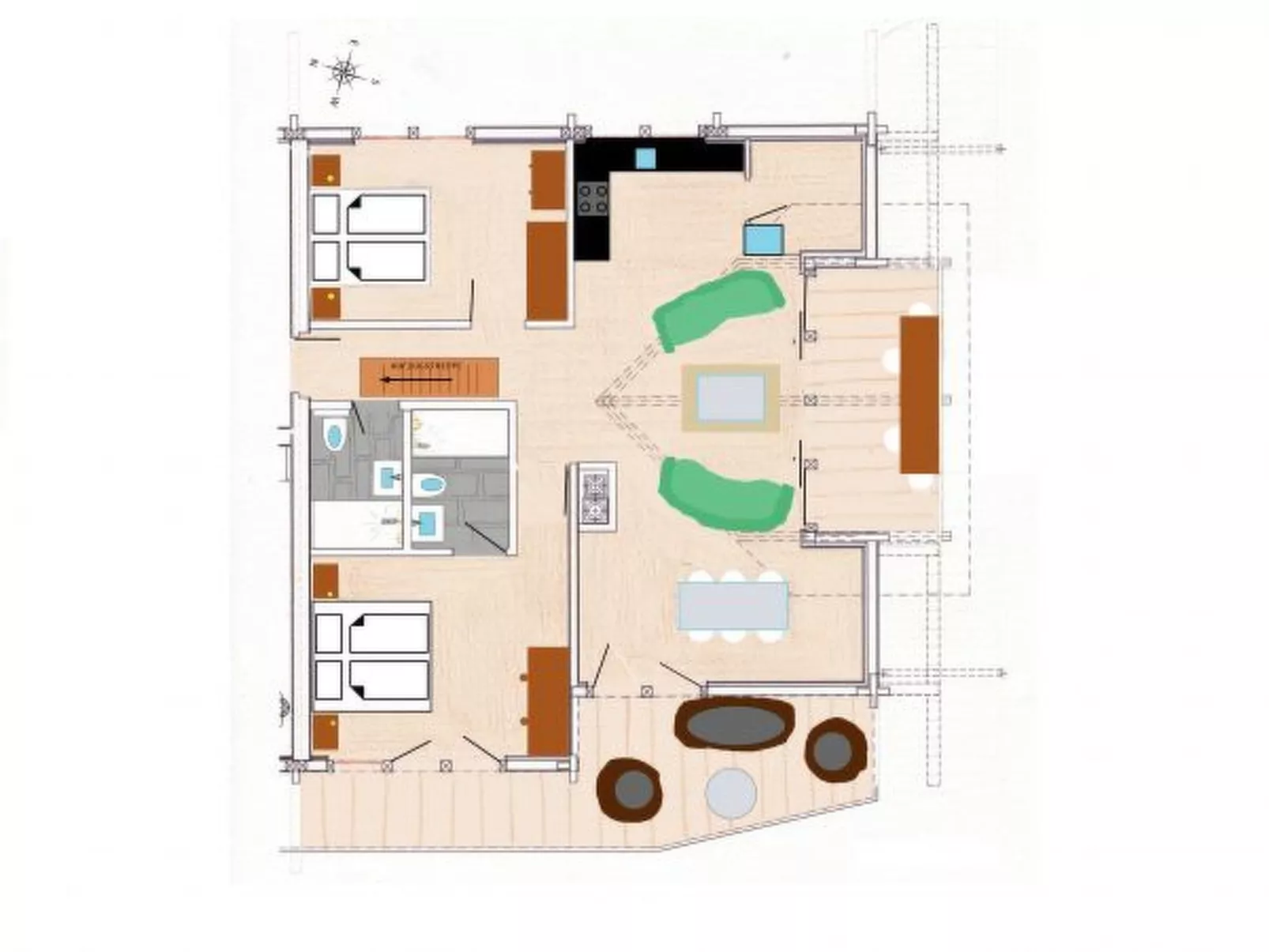 Chalet Aberot Penthouse - Binnen