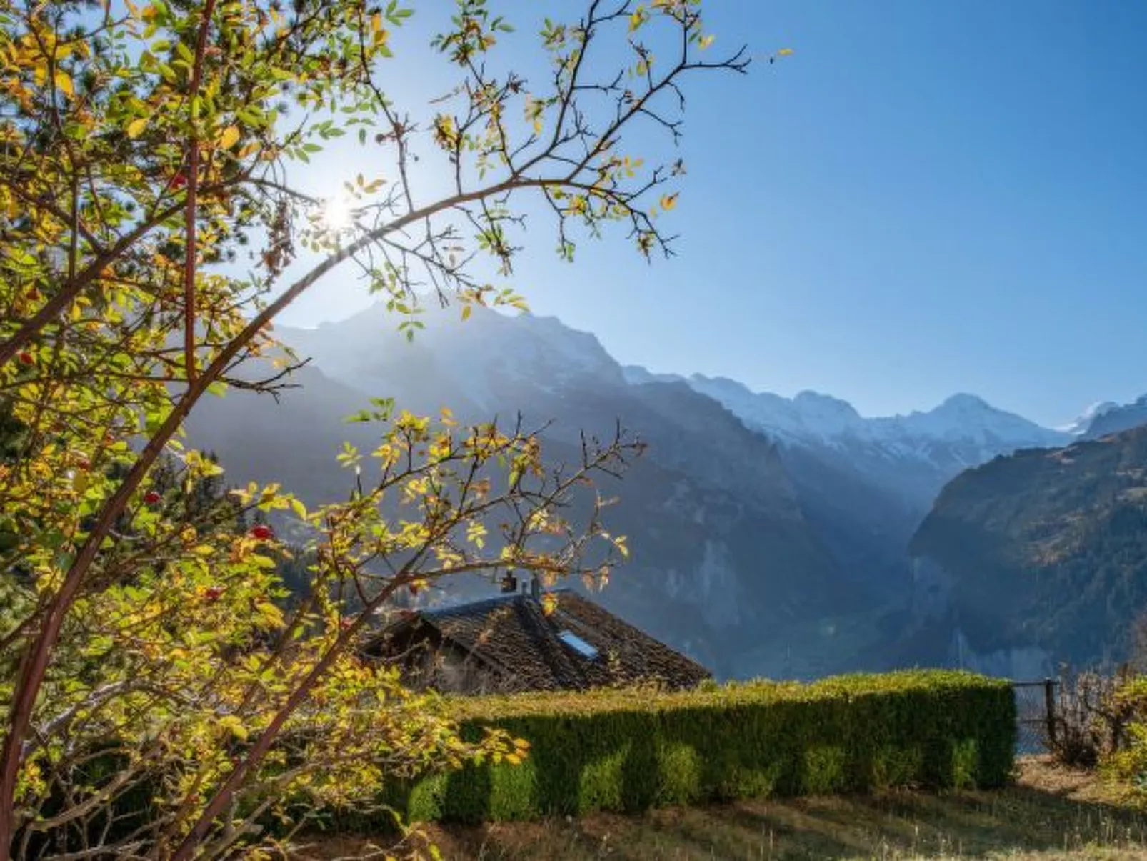 Chalet Hunnenfluh Garden Apartment - Buiten