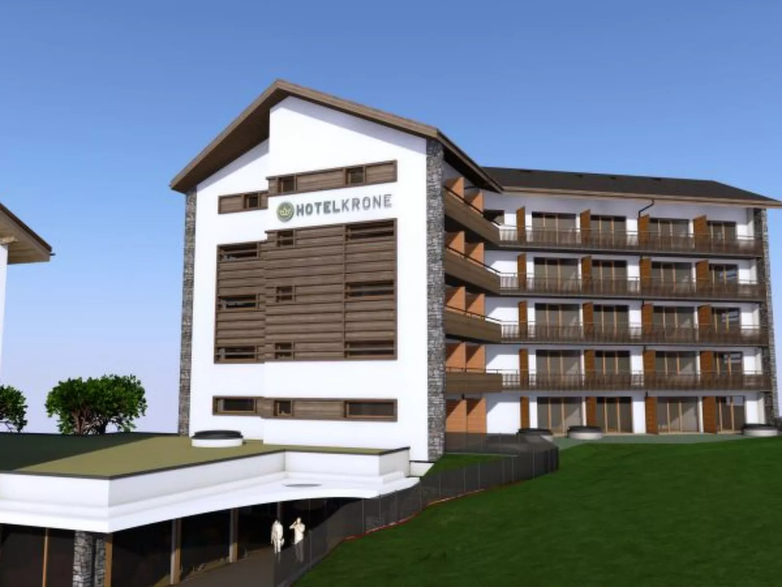 Krone Churwalden für 6 Personen - Buiten