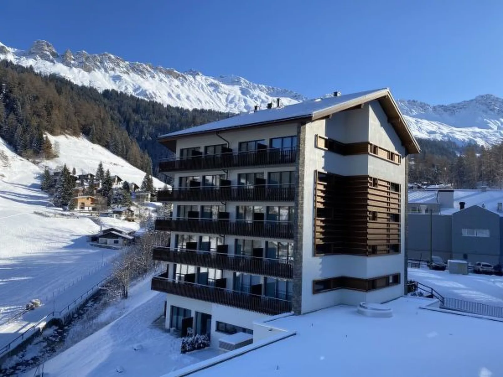 Krone Churwalden für 6 Personen - Buiten