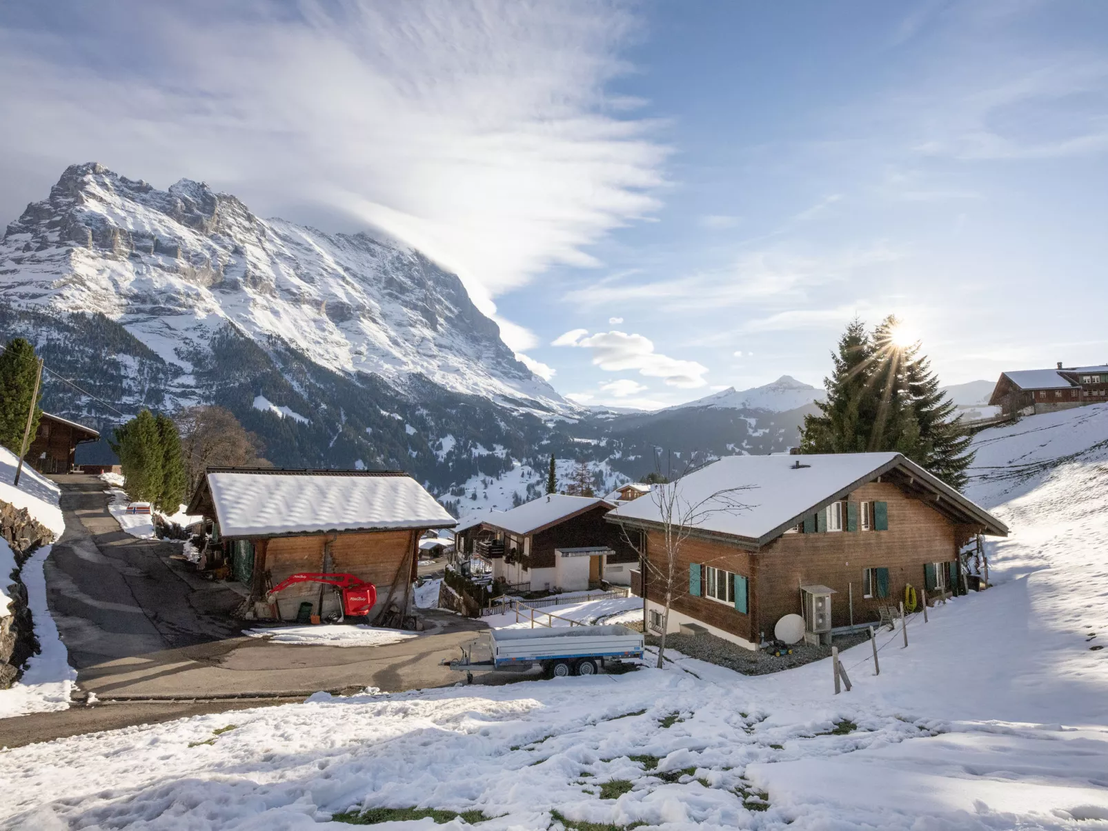Chalet Bienli Oben - Buiten
