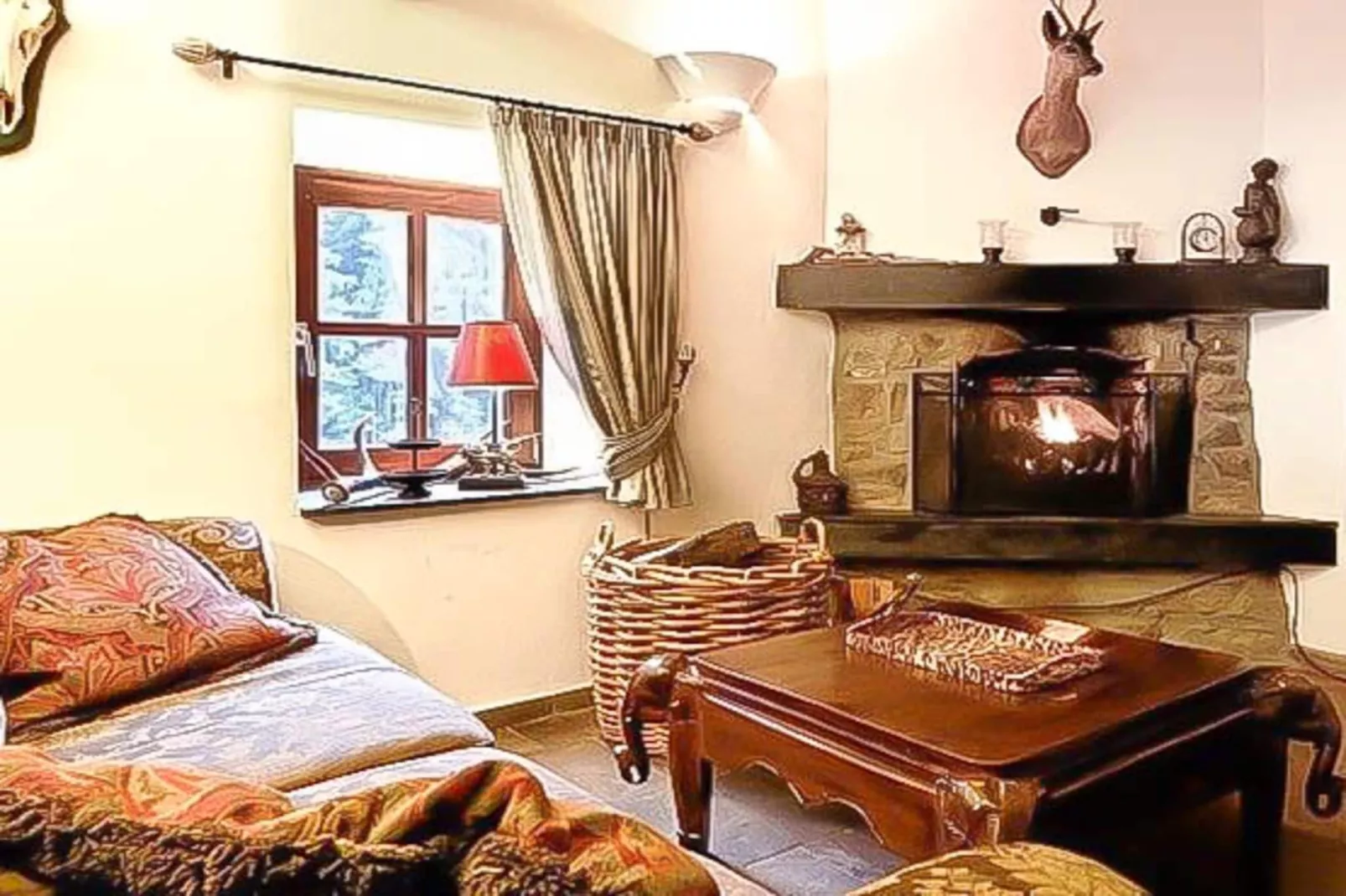 Landhuis la Forêt - Woonkamer