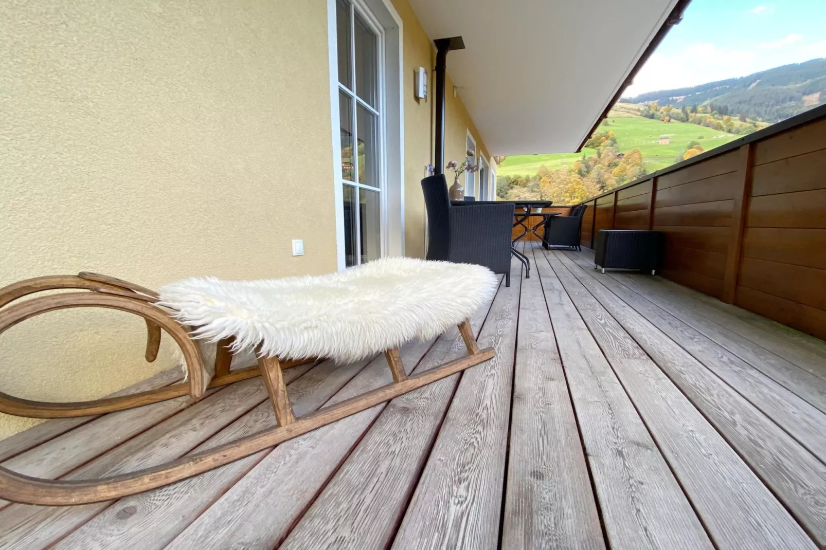Genieten in Saalbach Top E2 - Terrasbalkon