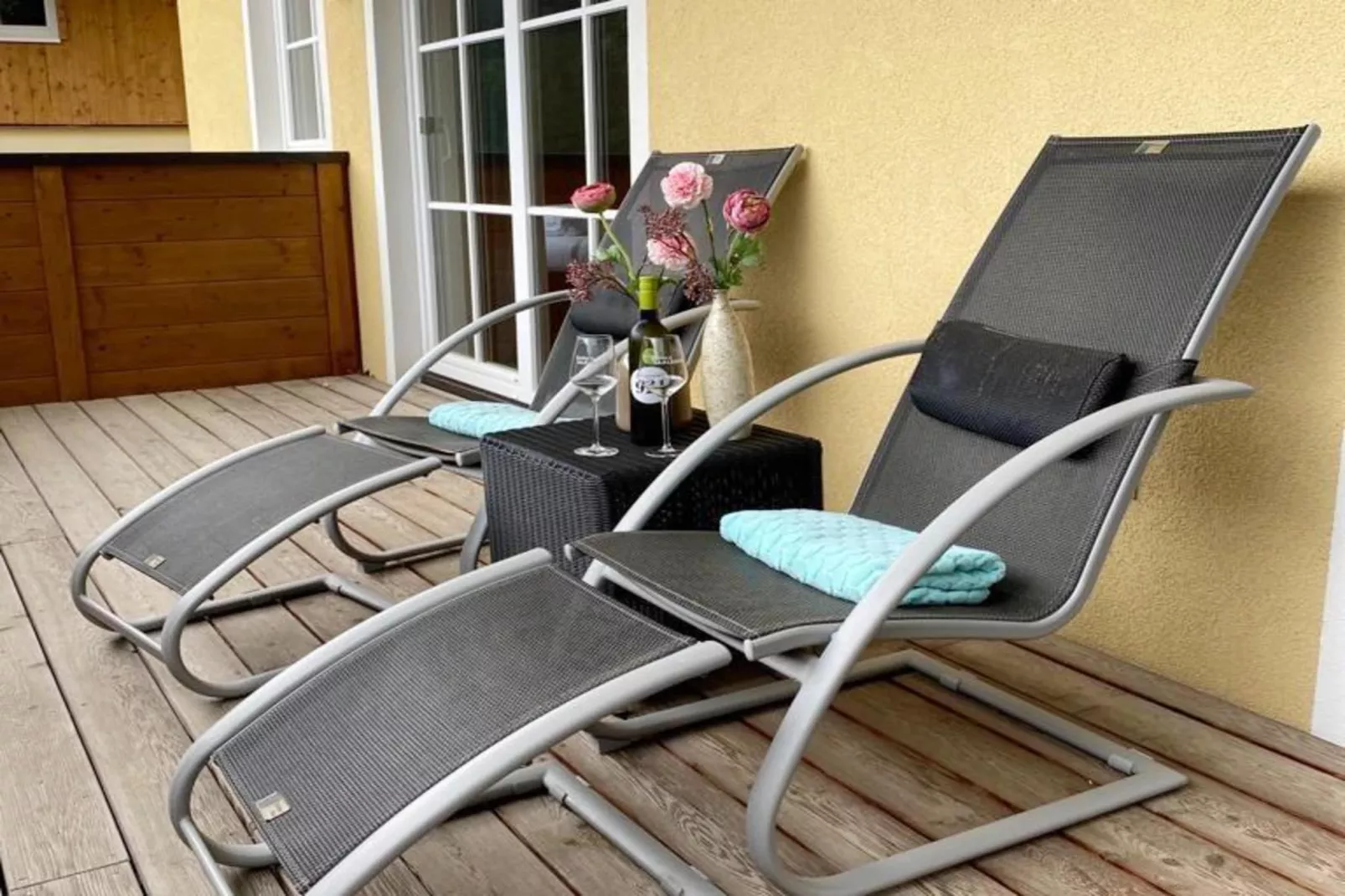 Genieten in Saalbach Top E2 - Terrasbalkon