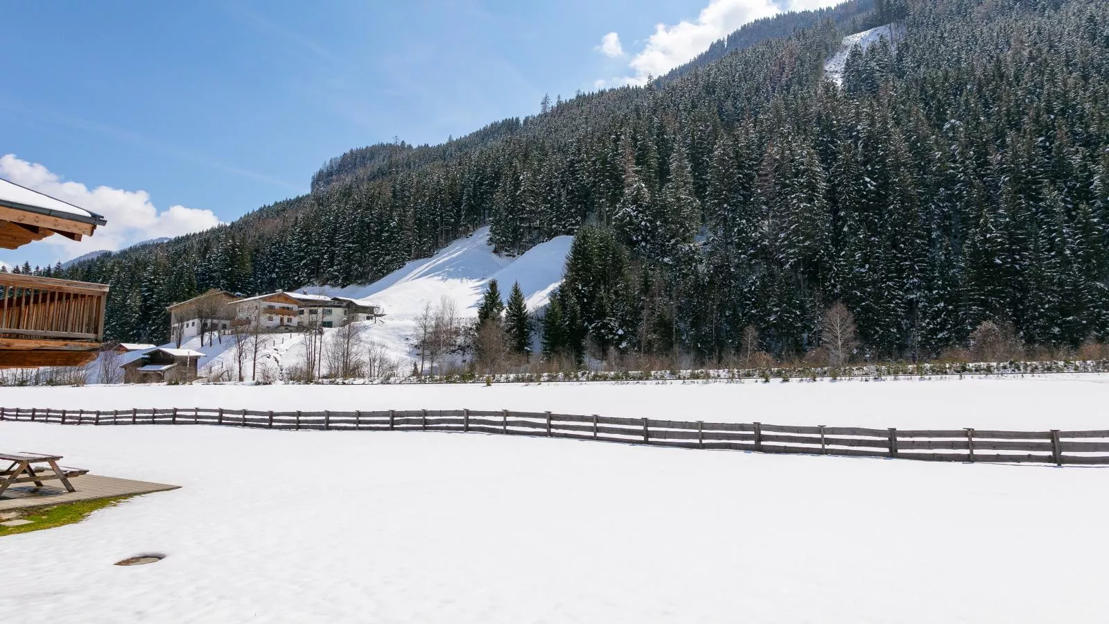 Pinzgau Lodge 1B - Uitzicht winter
