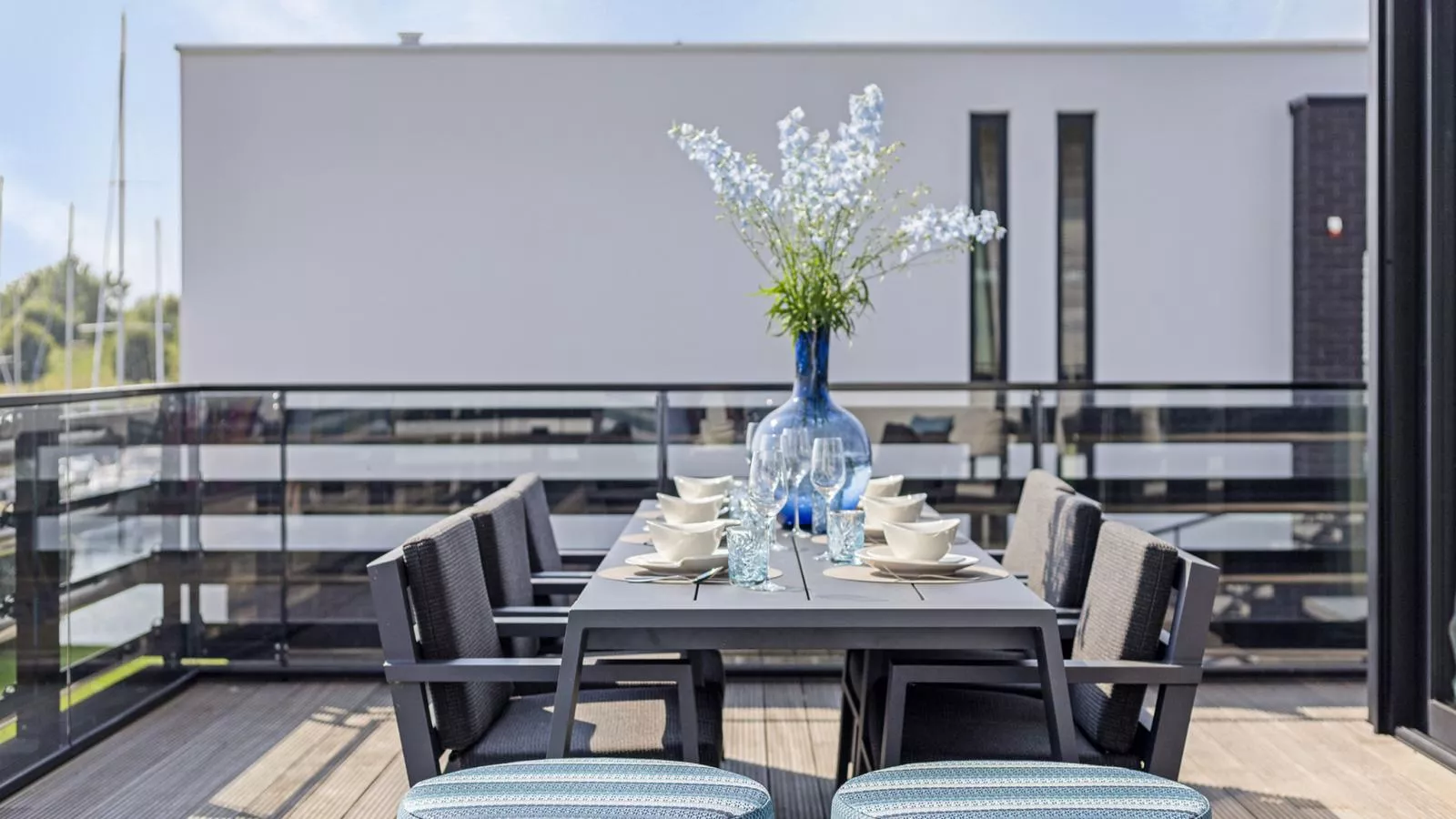 Zilte Watervilla - Terrasbalkon