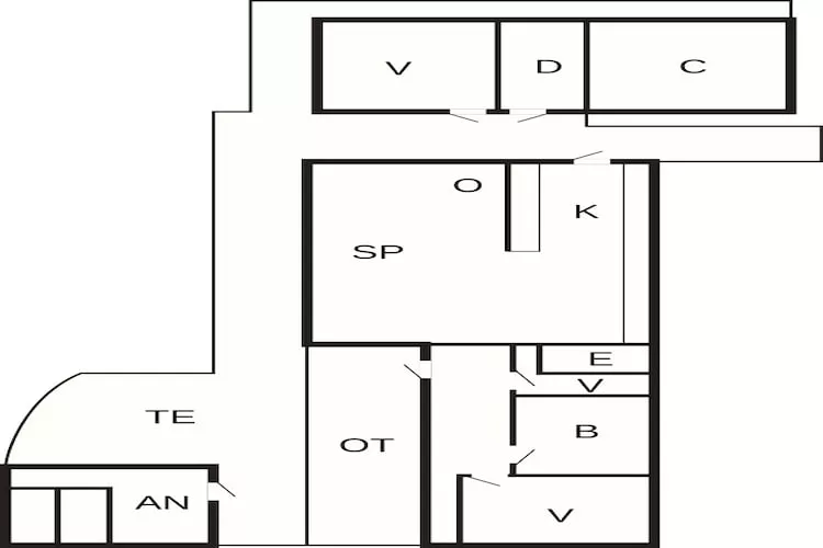5 Personen vakantie huis in Hemmet - Plattegrond