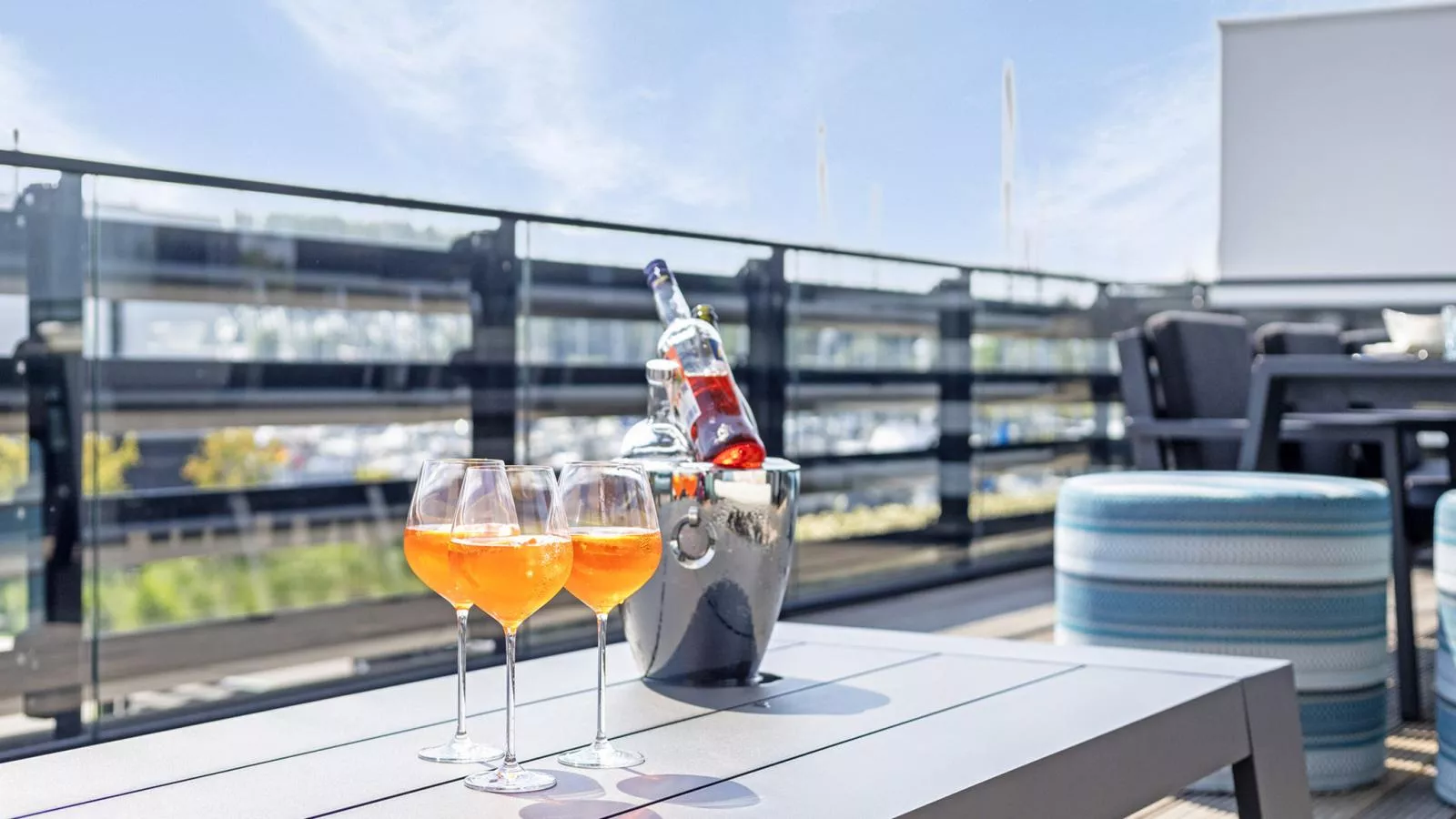 Zilte Watervilla - Terrasbalkon